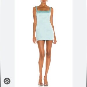 GAUGE81 Blue Junin Mini Dress